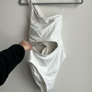 H&M High Leg One-shoulder Swimsuit